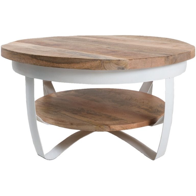 Salontafel Cilamon Wit - 90 cm , Op voorraad: Binnen 1 - 3 werkdagen in huis!