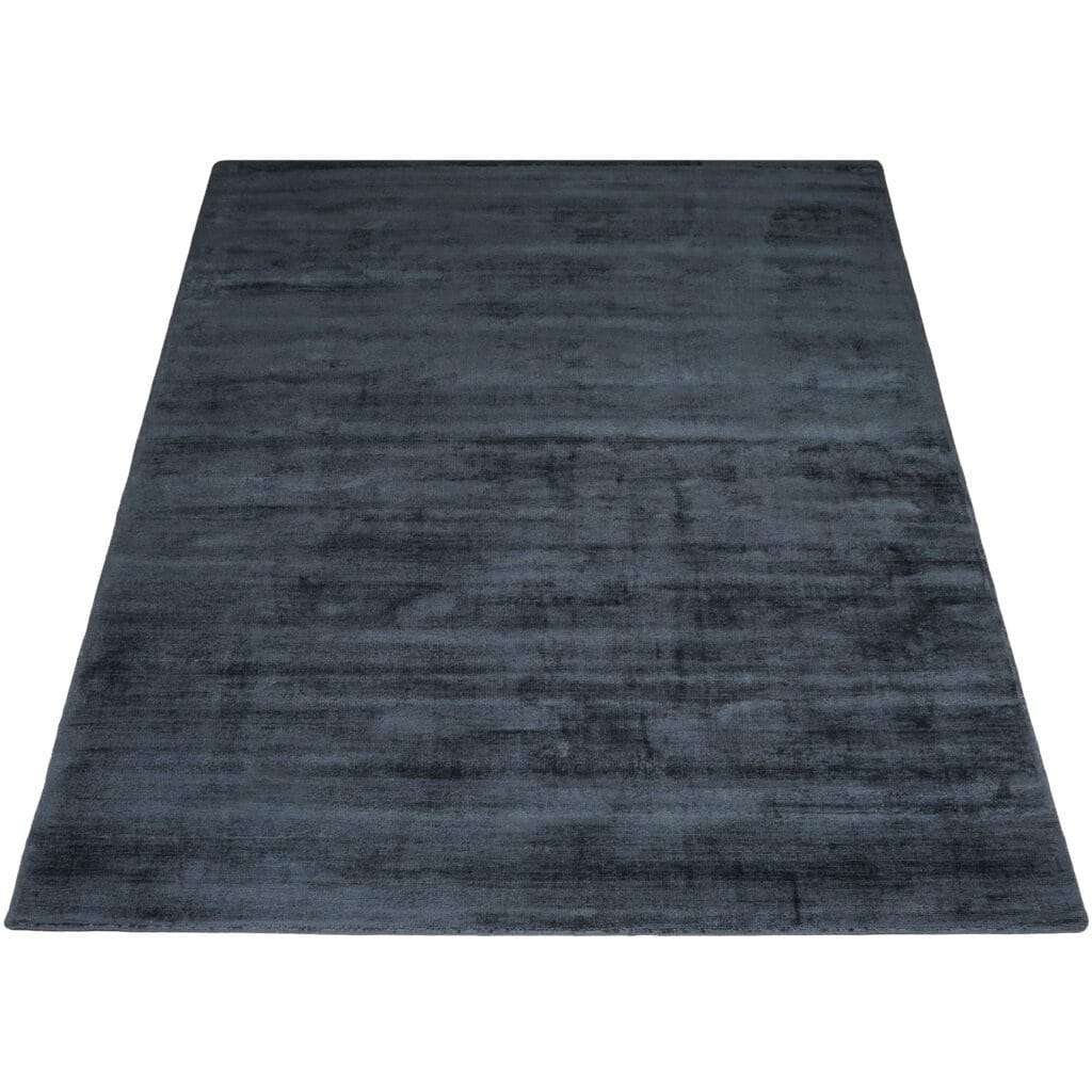Karpet Viscose Dark Blue 160 x 230 cm Op voorraad: Binnen 1 - 3 werkdagen in huis!