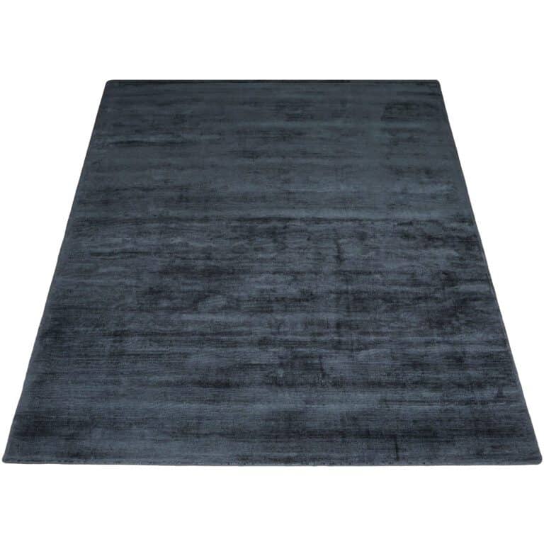Karpet Viscose Dark Blue 160 x 230 cm Op voorraad: Binnen 1 - 3 werkdagen in huis!