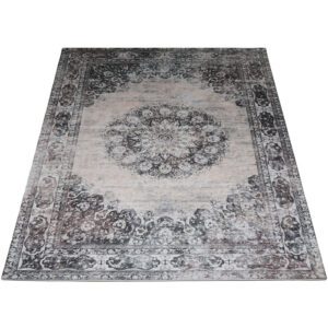 Vloerkleed Viola Antraciet 200 x 200 cm - Afbeelding 2