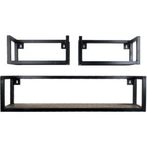 Wandplank Vintage - Set van 3 Klein - Afbeelding 2