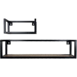 Wandplank Vintage - Set van 2 Klein - Afbeelding 2