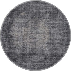 Vloerkleed Madel Rond Grijs 200 cm - Afbeelding 2