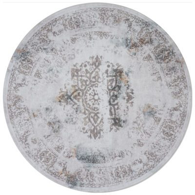 Vloerkleed Juud Rond Grijs 120 cm