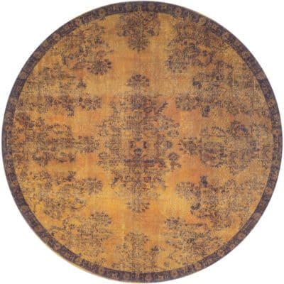 Vloerkleed Yves Rond Oker 160 cm