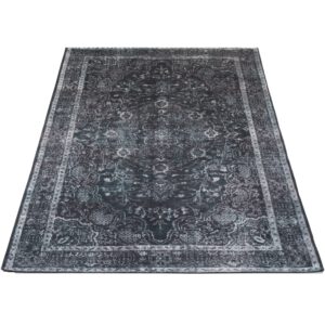 Vloerkleed Mila Antraciet 160 x 230 cm - Afbeelding 2