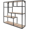 Wandkast Huub Hout - 73 x 73 x 21 cm Op voorraad: Binnen 1 - 3 werkdagen in huis!