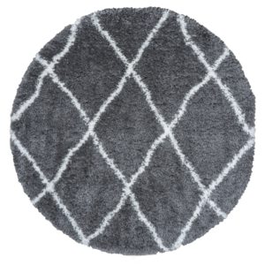 Vloerkleed Jeffie Grey Rond 120 cm - Afbeelding 2