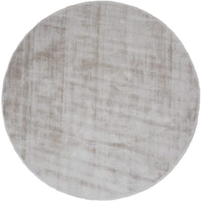 Karpet Viscose Rond Light Grey 150 cm