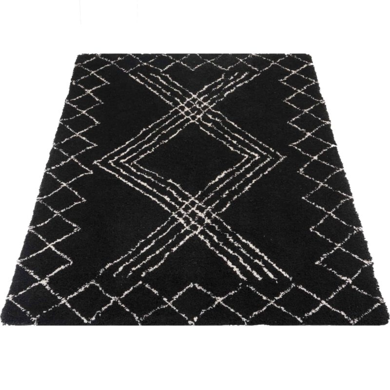 Vloerkleed Jim Black 160 x 230 cm Op voorraad: Binnen 1 - 3 werkdagen in huis!
