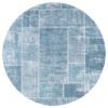Karpet Mijnen Rond Grijs/Blauw 120 cm Op voorraad: Binnen 1 - 3 werkdagen in huis!