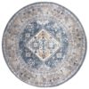 Vloerkleed Laria Blue 4 Rond - 120 cm Op voorraad: Binnen 1 - 3 werkdagen in huis!