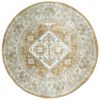 Vloerkleed Laria Brown 5 Rond - 200 cm Op voorraad: Binnen 1 - 3 werkdagen in huis!