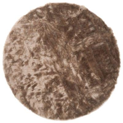 Vloerkleed Donsie Brown Rond 160 cm