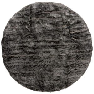 Vloerkleed Donsie Antraciet Rond 160 cm - Afbeelding 2