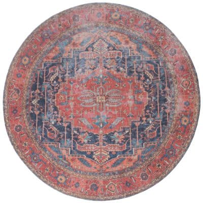 Vloerkleed Heris Red 01 Rond 120 cm