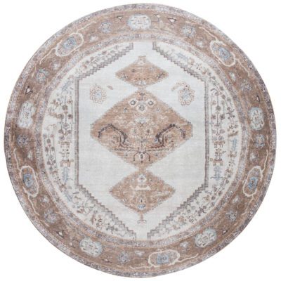 Vloerkleed Karaca Brown 08 Rond 160 cm