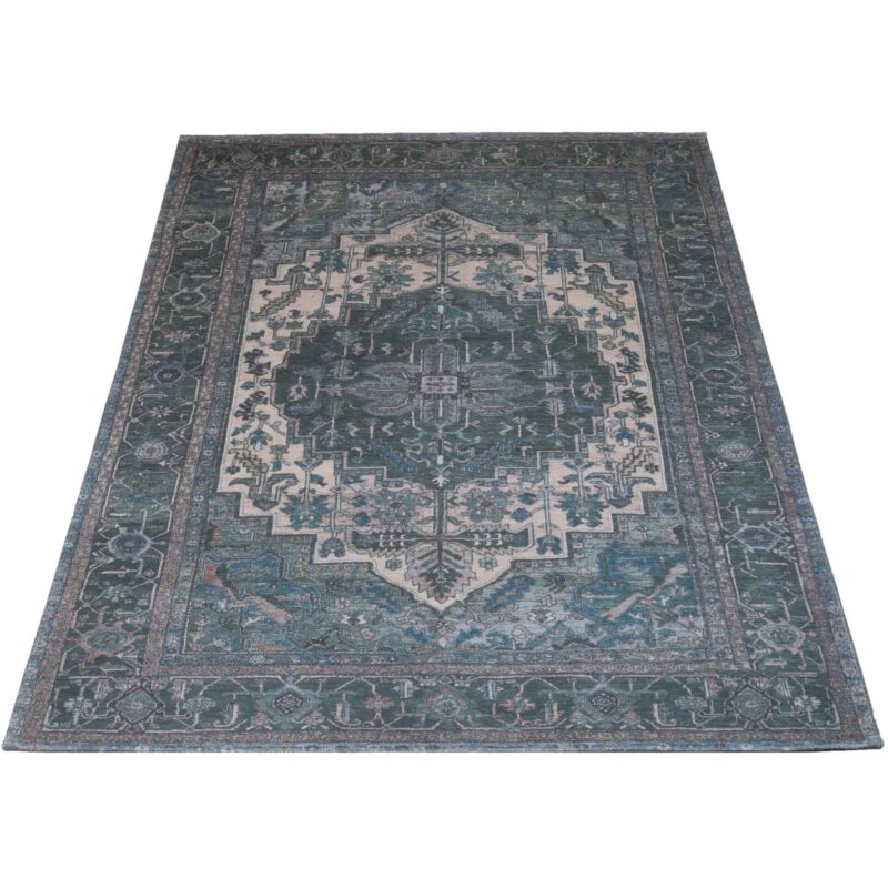 Vloerkleed Heris Green 10 - 160 x 230 cm Op voorraad: Binnen 1 - 3 werkdagen in huis!