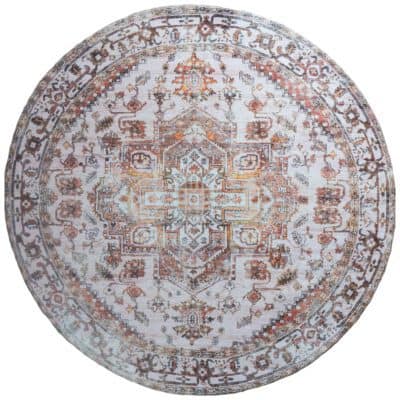 Vloerkleed Nora Bruin Rond 160 cm