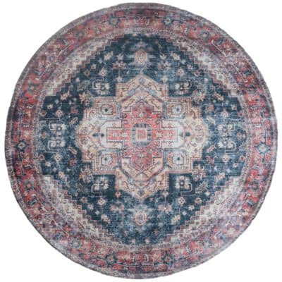 Vloerkleed Nora Rood Rond 200 cm