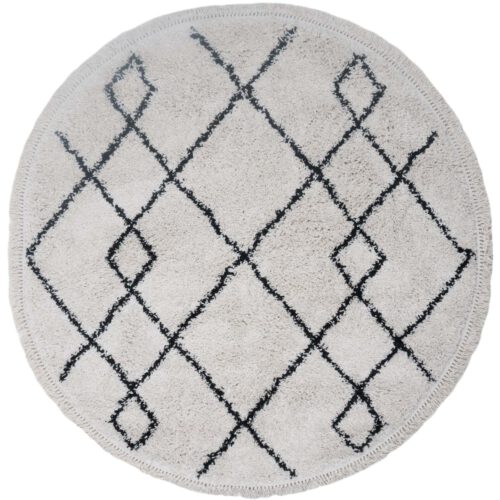 Vloerkleed Medina Cream Rond 160 cm Op voorraad: Binnen 1 - 3 werkdagen in huis!
