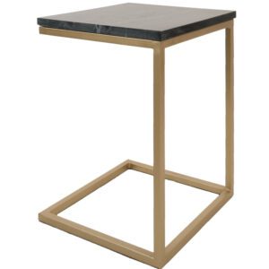 Laptoptafel Mitch Marmer - Zwart/Goud - Afbeelding 2