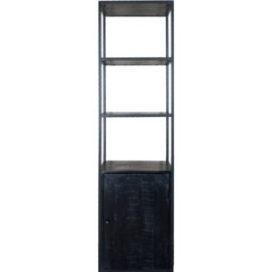 Vakkenkast Cil 200 x 55 cm - Zwart MangohoutOp voorraad: Binnen 1 - 3 werkdagen in huis!