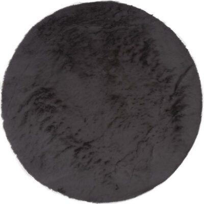 Vloerkleed Gentle Black 90 Rond 200 cm