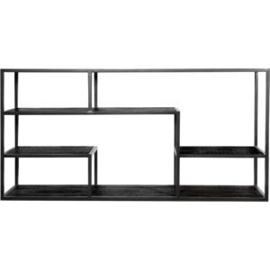 Dressoir Huub Zwart Mangohout 125 cmOp voorraad: Binnen 1 - 3 werkdagen in huis!