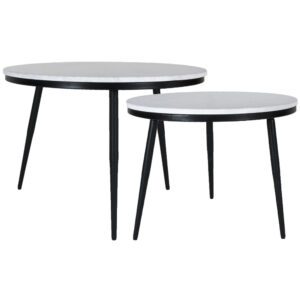 Salontafel Melle - Marmer - Set van 2Op voorraad: Binnen 1 - 3 werkdagen in huis!