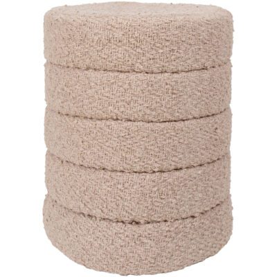 Poef Rosa Beige 53 x 43 cm