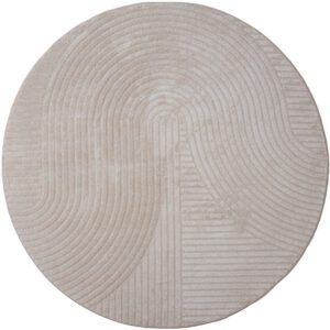 Vloerkleed Ella Beige Rond 200 cmOp voorraad: Binnen 1 - 3 werkdagen in huis!