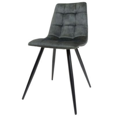 Eetkamerstoel Galgary Army Green 21 - Vintage Velvet
