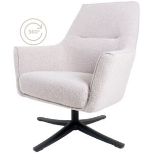 Fauteuil Ties - Boucl - NaturelOp voorraad: Binnen 1 - 3 werkdagen in huis!