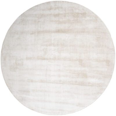 Vloerkleed Cos - Viscose Beige Rond 150 cm