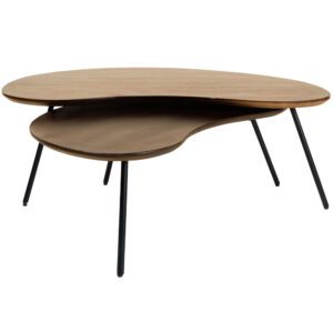 Salontafel Ludo Bruin - Organisch - Set van 2Op voorraad: Binnen 1 - 3 werkdagen in huis!