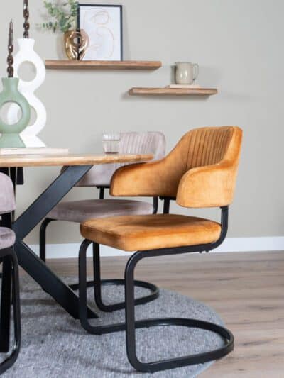 Eetkamerstoel Fox Oker 11 - Vintage Velvet - Afbeelding 3