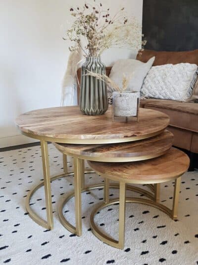 Salontafel Bart Goud - Set van 2 - Afbeelding 3