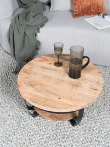 Salontafel Cilamon Hout - 70 cm - Afbeelding 2