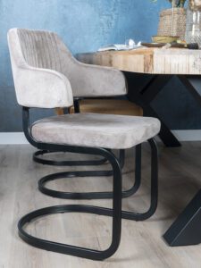 Eetkamerstoel Fox Taupe 08 - Vintage Velvet - Afbeelding 4