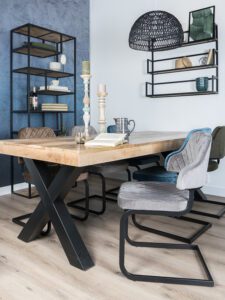Vakkenkast Huub Hout 210 x 80 cm - Roomdivider - Afbeelding 3