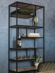 Vakkenkast Huub Hout 210 x 80 cm - Roomdivider - Afbeelding 2