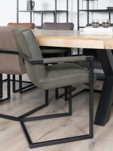 Eetkamerstoel Toronto Army Green - Afbeelding 4