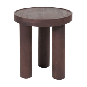 Bijzettafel Tias 42 cm - Espresso MangohoutOp voorraad: Binnen 1 - 3 werkdagen in huis!