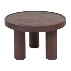 Salontafel Tias 60 cm - Espresso Mangohout Op voorraad: Binnen 1 - 3 werkdagen in huis!