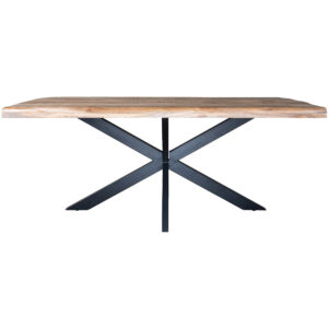 Eettafel Arvu 180 cm - Mangohout Spinpoot Op voorraad: Binnen 1 - 3 werkdagen in huis!
