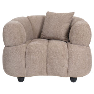 Fauteuil Rocco Bruin Op voorraad: Binnen 1 - 3 werkdagen in huis!