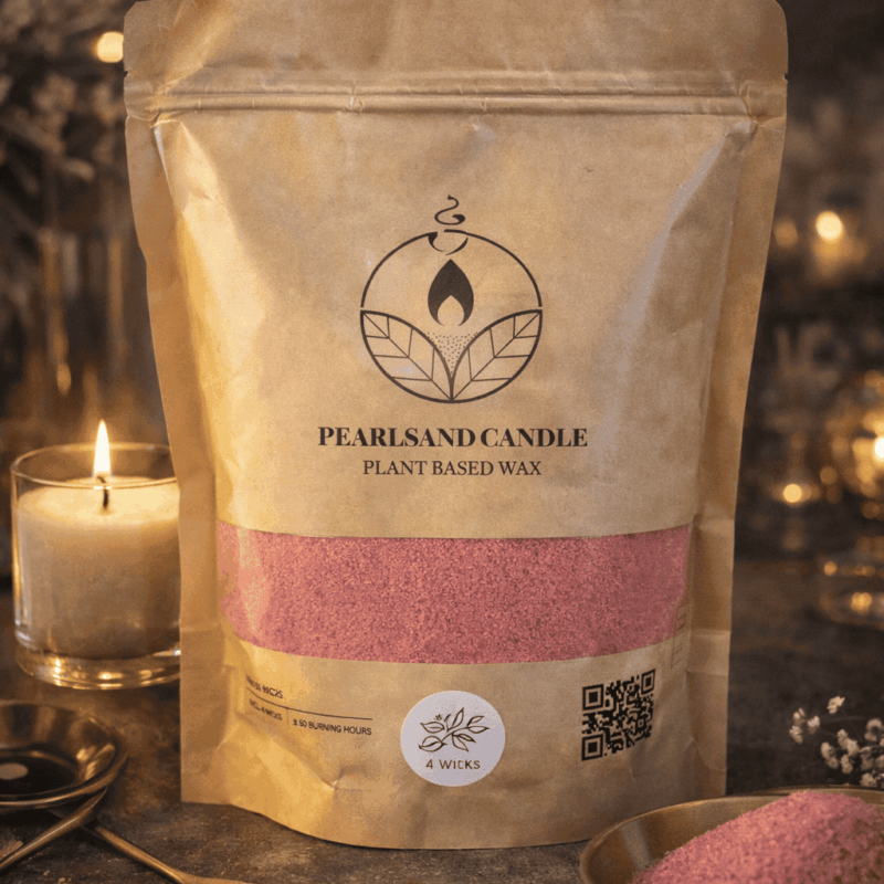 Kaarsenzand Geurloos Pink – Plant Based Wax