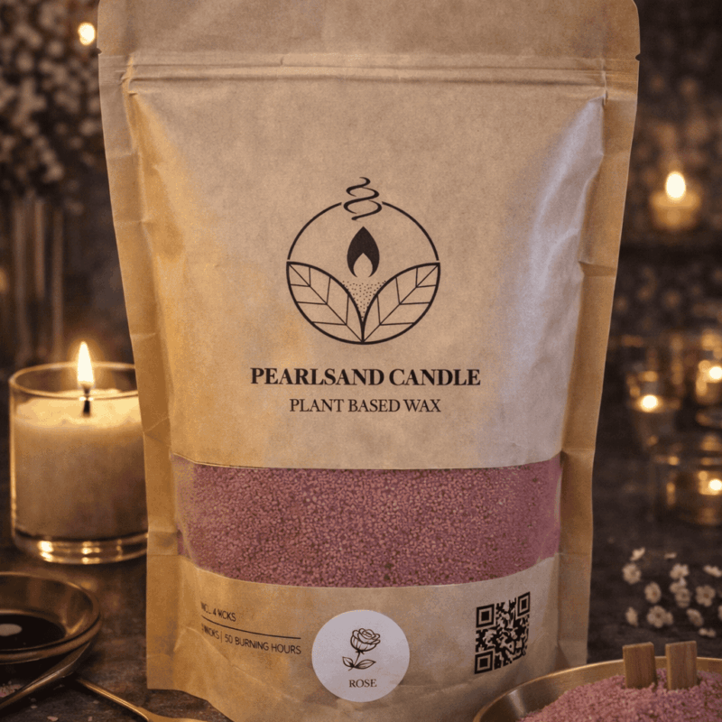 Kaarsenzand Rose – Plant Based Wax