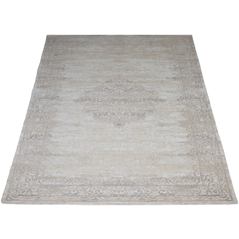Vloerkleed Adel Medaillon Beige 26001 - 70 x 140 cm | BlokWoonWereld